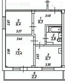41,1 м², 1-комнатная квартира 4 932 000 ₽ - изображение 38