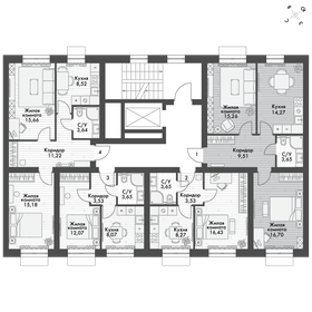 Квартира 59,4 м², 2-комнатная - изображение 2