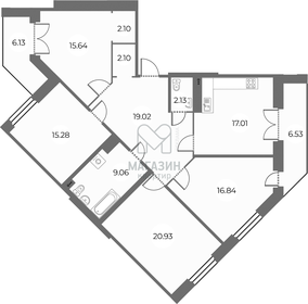 Квартира 120,1 м², студия - изображение 1