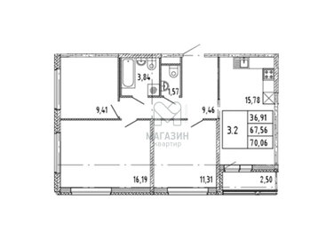 21,6 м², квартира-студия 5 846 216 ₽ - изображение 33