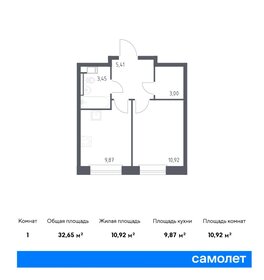 Квартира 32,7 м², 1-комнатная - изображение 1