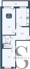 77,9 м², 3-комнатная квартира 7 900 000 ₽ - изображение 94