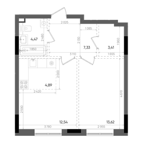 48,6 м², 2-комнатная квартира 12 369 782 ₽ - изображение 17