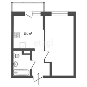 Квартира 16,8 м², 1-комнатная - изображение 4