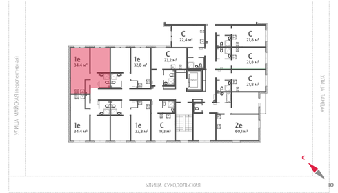 37,2 м², 1-комнатная квартира 4 200 000 ₽ - изображение 46