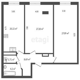 Квартира 90,7 м², 2-комнатная - изображение 5