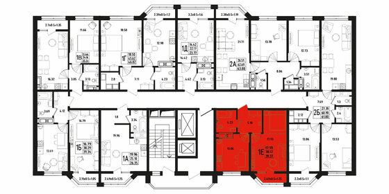 Квартира 39,4 м², 1-комнатная - изображение 2