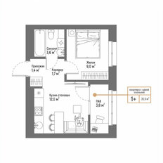 Квартира 31,5 м², 1-комнатная - изображение 4