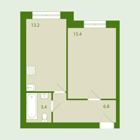 Квартира 38,8 м², 1-комнатная - изображение 1