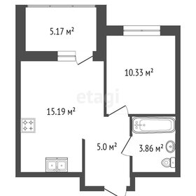 Квартира 39,6 м², 1-комнатная - изображение 2