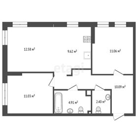 Квартира 61 м², 3-комнатная - изображение 1