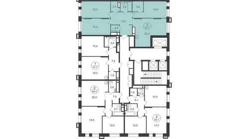 104 м², 4-комнатная квартира 22 655 338 ₽ - изображение 56