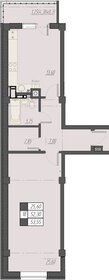 Квартира 53,6 м², 1-комнатная - изображение 1