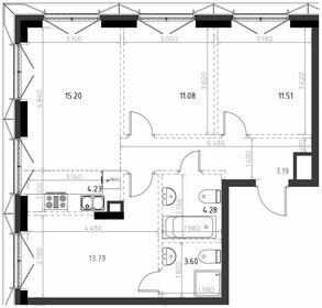 Квартира 70,9 м², 3-комнатная - изображение 1