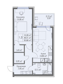 67,4 м², 2-комнатная квартира 8 000 000 ₽ - изображение 74