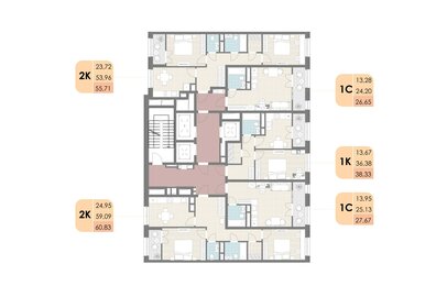38,3 м², 1-комнатная квартира 9 505 840 ₽ - изображение 20