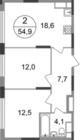 55 м², 2-комнатная квартира 14 200 000 ₽ - изображение 54