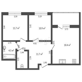 55,7 м², 2-комнатная квартира 11 290 000 ₽ - изображение 98