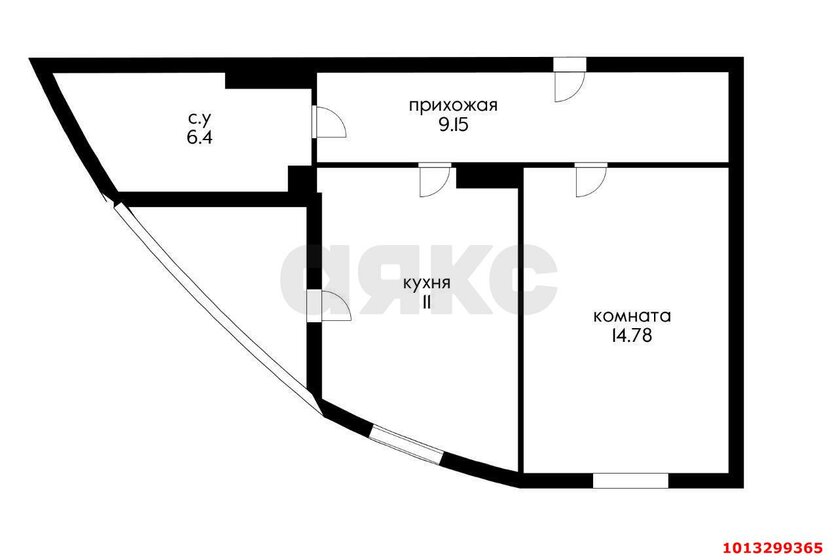 46 м², 1-комнатная квартира 5 500 000 ₽ - изображение 1