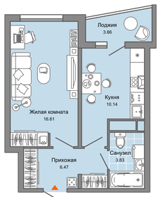 33,3 м², 1-комнатная квартира 4 650 000 ₽ - изображение 90