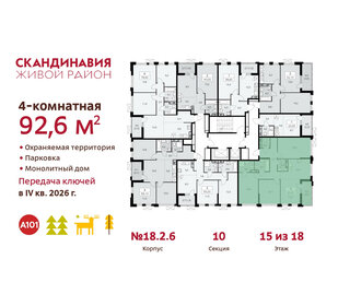 92,6 м², 4-комнатная квартира 21 375 348 ₽ - изображение 18