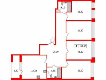 106,1 м², 3-комнатная квартира 26 550 000 ₽ - изображение 152