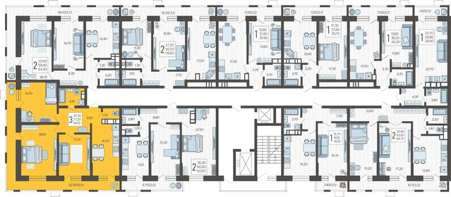 90,7 м², 3-комнатная квартира 8 200 000 ₽ - изображение 82