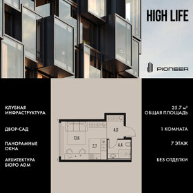 Квартира 25,7 м², 1-комнатная - изображение 1