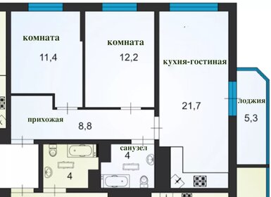 60,5 м², 2-комнатная квартира 7 556 500 ₽ - изображение 47