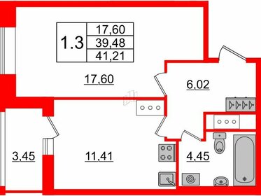 32,7 м², 2-комнатная квартира 9 750 000 ₽ - изображение 96