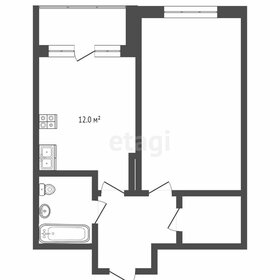 Квартира 33,6 м², 1-комнатная - изображение 1