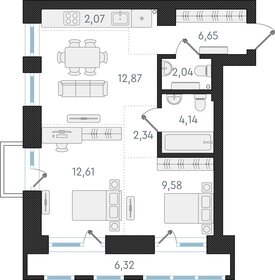 60,9 м², 3-комнатная квартира 8 500 000 ₽ - изображение 50