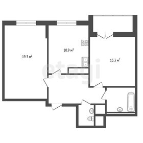 Квартира 57,6 м², 2-комнатная - изображение 1