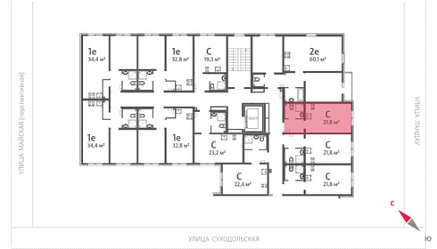 Квартира 21,8 м², студия - изображение 2