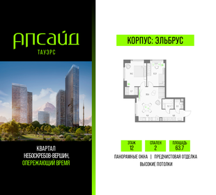 Квартира 63,7 м², 2-комнатная - изображение 1