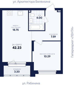 Квартира 42,2 м², 1-комнатная - изображение 2
