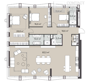 Квартира 185 м², студия - изображение 5