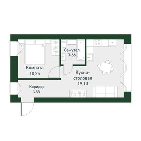 42,5 м², 1-комнатная квартира 6 290 000 ₽ - изображение 65