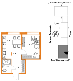 41 м², 1-комнатная квартира 4 600 000 ₽ - изображение 80
