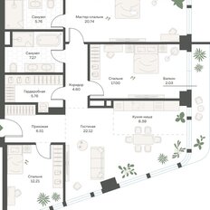 Квартира 112,6 м², 3-комнатная - изображение 2