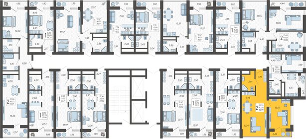 38 м², 2-комнатная квартира 16 484 400 ₽ - изображение 152