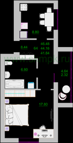 40 м², 1-комнатная квартира 11 500 000 ₽ - изображение 30