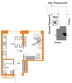 31 м², 1-комнатная квартира 4 150 000 ₽ - изображение 35