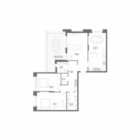 Квартира 100,3 м², 3-комнатная - изображение 1