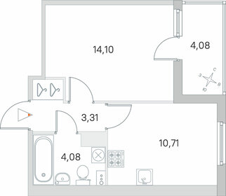 31,6 м², 1-комнатная квартира 7 400 000 ₽ - изображение 6