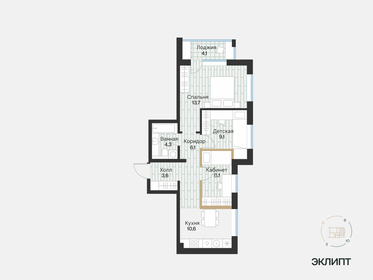 51,8 м², 2-комнатная квартира 7 670 000 ₽ - изображение 27