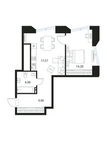 56,2 м², 1-комнатная квартира 8 545 440 ₽ - изображение 19