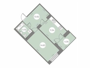 Квартира 43 м², 1-комнатная - изображение 1