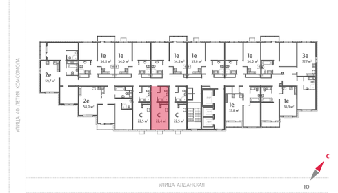 28 м², апартаменты-студия 3 300 000 ₽ - изображение 24