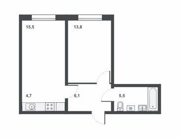 39 м², 2-комнатная квартира 4 100 000 ₽ - изображение 37